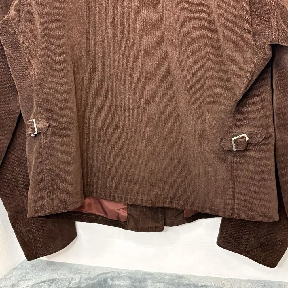 Vintage Polo Jeans Co Ralph Lauren Women’s Corduroy Blazer Size 10 Old Money 90s - Picture 6 of 11
